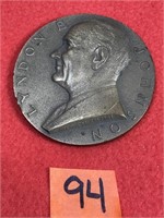 Lyndon B. Johnson 1963 Bronze Coin