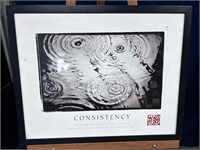 Framed Consistency Print  30”x24”