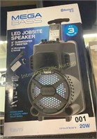 Tzumi Mega Bass LED Jobsite Speaker