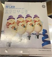 GE LED 4pc Snowman Pathway Light Set