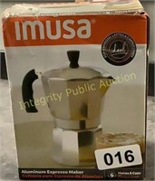 Imusa Espresso Maker 6cup