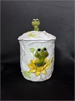 Frog Cookie Jar Sears  Robuck & Co 10”