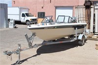 1986 Tidecraft VR9000 15' VHull Boat 75hp Outboard