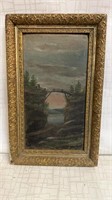 Antique OC Painting with Wood Frame