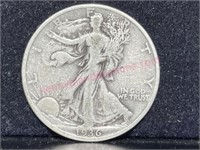 1936 Walking Liberty Half Dollar (90% silver)