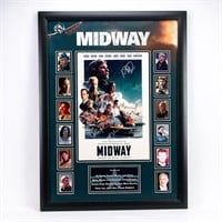 Midway 2019 War Drama Mini Poster With Signatures