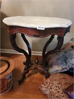 MARBLE TOP SIDE TABLE