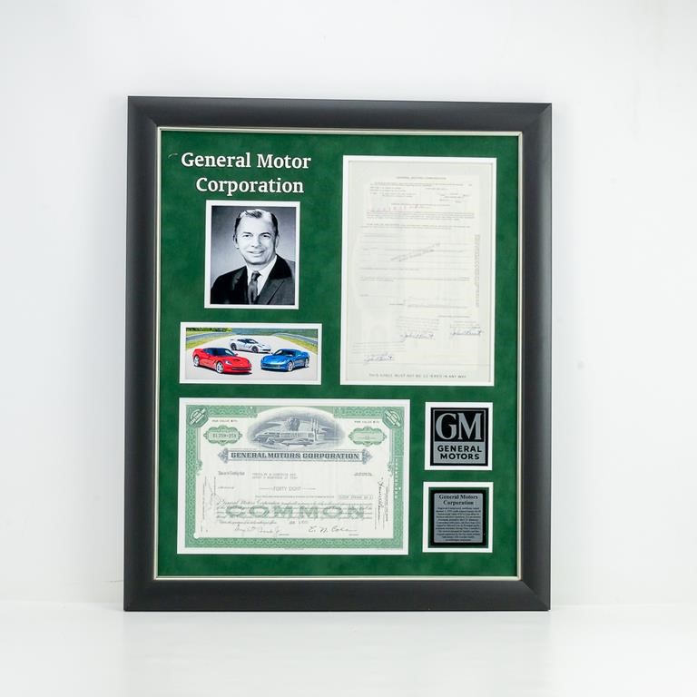 General Motors Corporation 1973 Stock Certificate