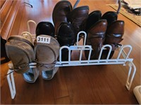MENS SHOES AND RACK LR