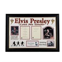 Elvis Presley "Love Me Tender" Lyric Sheets Signed