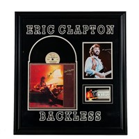 Eric Clapton LP Album "Backless" With Signed Cover