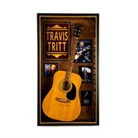 Travis Tritt "Help Me Hold On" Guitar Signed
