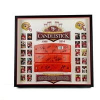 Candlestick SF 49ers Stadium Seat Signed