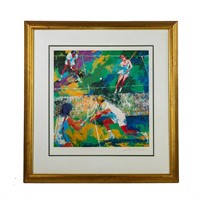 "Mixed Doubles" Lithograph Poster Leroy Neiman