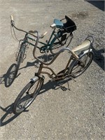 2-Vintage Bicycles (1-Blue Western Flyer)