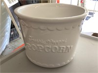 Ceramic popcorn bowl-small chip