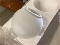 Frosted white replacement glass shade