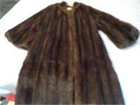 Ladies long fur coat