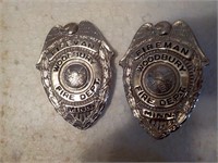 2 Fireman Woodbury Fire Dept. Minn. Badges Ea