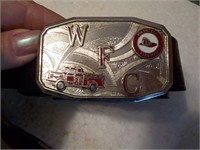 WFC Vo. Fireman belt buckle on belt