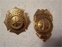 2nd Asst. Chief Woodcrest Fire Co. badges Ea Each