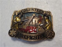 Volunteer Firefighter belt buckle 1986