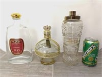 OLD FORESTER, BEAM, CHAMBORG, & PLANAT DECANTERS