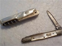 2 Pocket knives as is Wadsworth, etc.