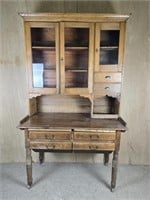 POSSUM BELLY BAKER'S TABLE WITH HUTCH TOP