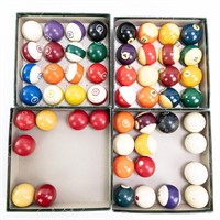 (2) Aramith 2 1/4" Pool Ball Sets & More