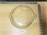 Vintage Pyrex 229 Clear Glass Deep Dish Pie Plate