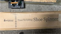 Floor to ceiling shoe spinner
