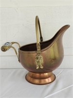 Gorgeous Copper and Brass Vi Tage Pitcher