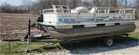 2004 Sun Tracker Pontoon Boat & Boat Trailer