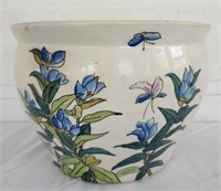 Medium Size Hand Painted Ceramic Planter Pot