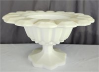 Stemmed Milk Glass Bowl