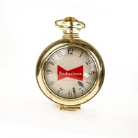 Budweiser Pocket Watch Rotating Clock