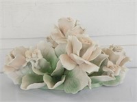 Capodimonte Porcelain Floral Figurine See Desc