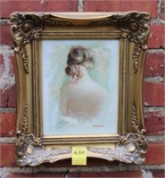 Oil on Canvas signed Maurice in Gold frame
