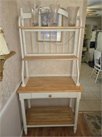 Decorative Wooden Bakers Rack