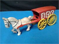 ICE DELIVERY WAGON - Cast Iron - Modern Repro