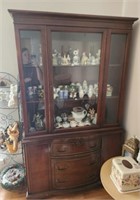 Wood Glass China Cabinet CONTENTS NOT INCLUDED