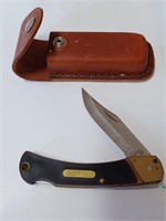 Old Timer Pocket Knife w/ Leather Sheath