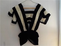 Antique black/lace ladies vest