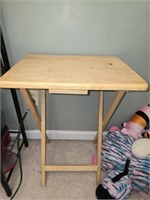 Wood TV tray table