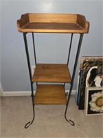 3 tier wood plant stand