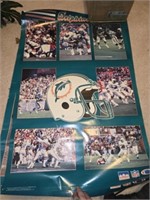 Lot of 2 Miami dolphins posters