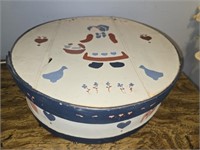 Vintage wood cheese box