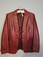GAP Small red leather jacket