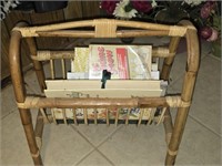 Rattan Style Magazine Rack